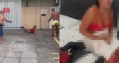 mulher sfaqueada no motel