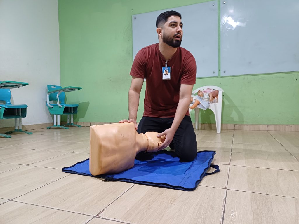 Enfermeiros passaram técnicas de socorro