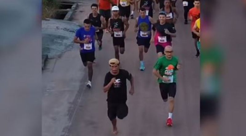 bebado ganha corrida