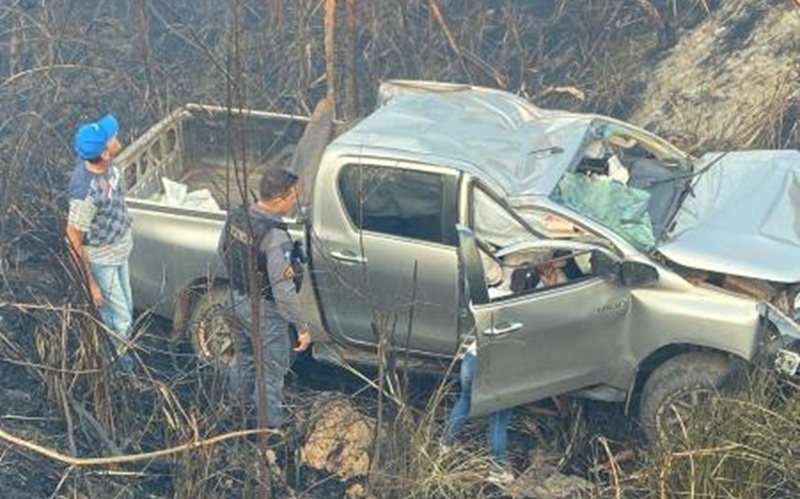 Veiculo que vitimou Getulio Piovesan (Foto>Reprodução)
