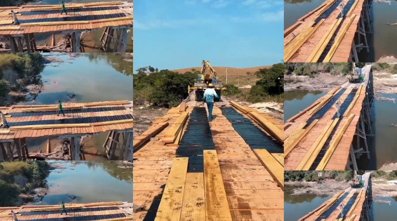 Ponte do rio jamanxim em NP