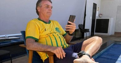 Veja registros de Jair Bolsonaro com a tornozeleira eletrônica