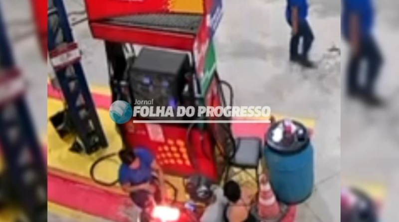 incendio em moto-posto combustivel