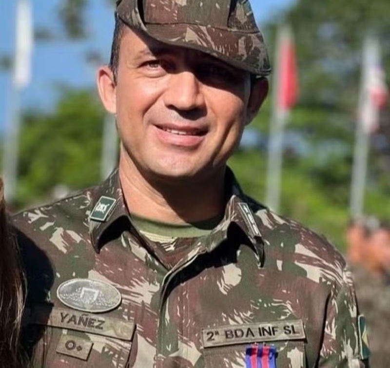Tenente-coronel do Exército, Kleber Yanez do Nascimento, foi preso em flagrante pela PM — Foto: Reprodução/Facebook/Kleber Yanez