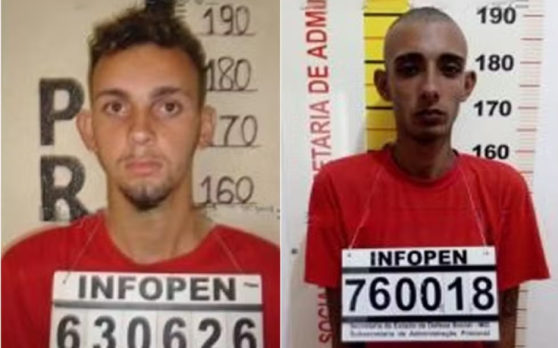 Foragidos do Presídio de Viçosa; denúncias podem ser feitas pelo 181 — Foto: Sejusp/Divulgação