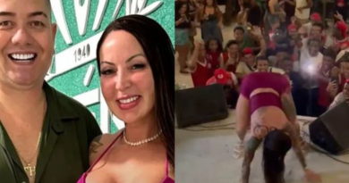 Atriz pornô e rainha de bateria causa polêmica após dançar funk sem calcinha