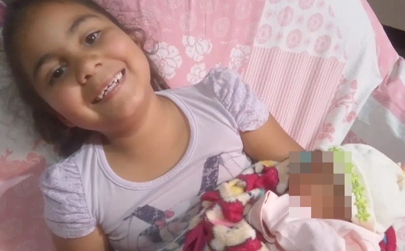 Rafaela foi enforcada com um cinto por Iraci  (Foto>Reprodução)