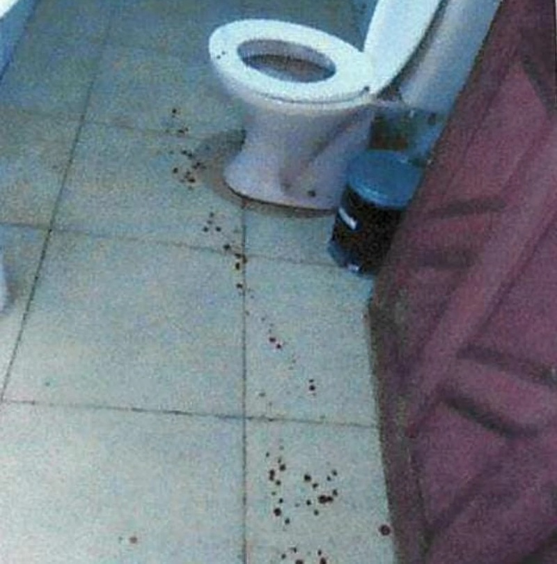  Imagens mostram a cena do crime na casa da suspeita,em Castelo dos Sonhos , no Pará (Foto>Divulgação PC)